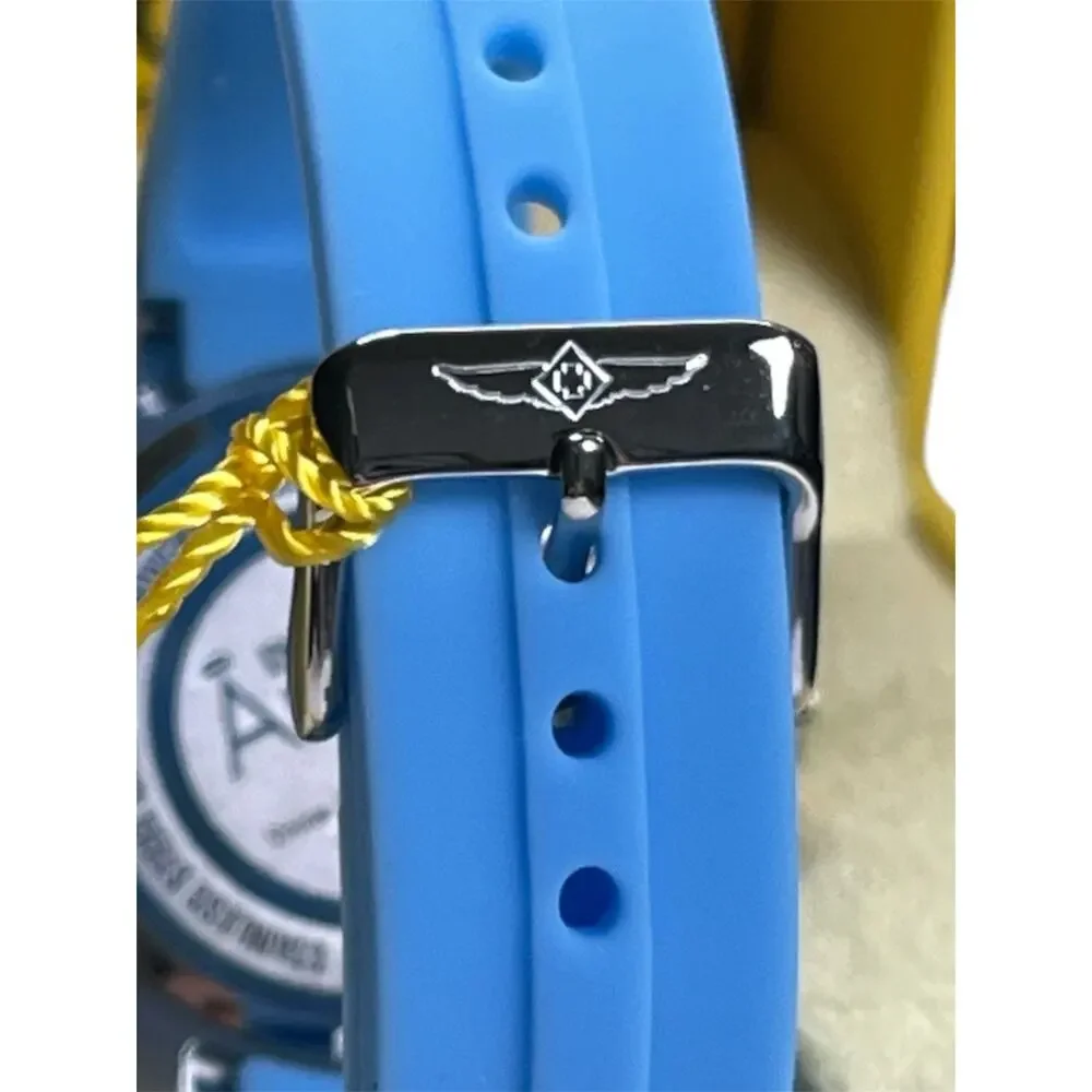 Invicta Angel 19361 Women’s Watch NWT Blue Silicone Quartz 100M Flame‑Fusion
